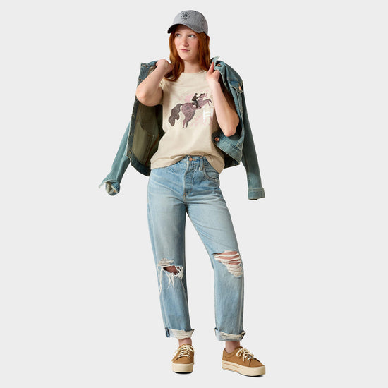 Kids' Floral Leap T-Shirt Oatmeal