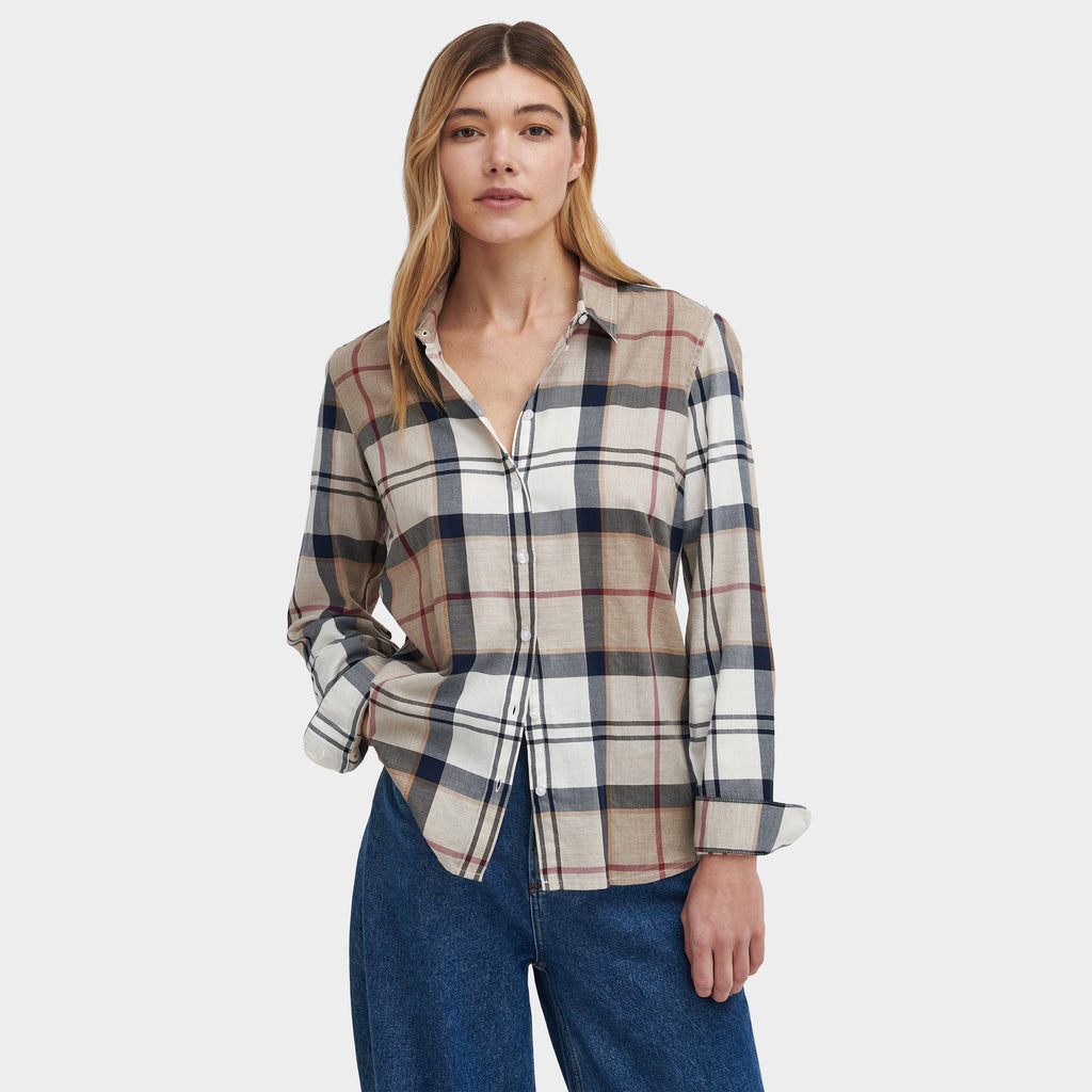 Women's Bredon Regular Long-Sleeved Shirt Hessian Tartan