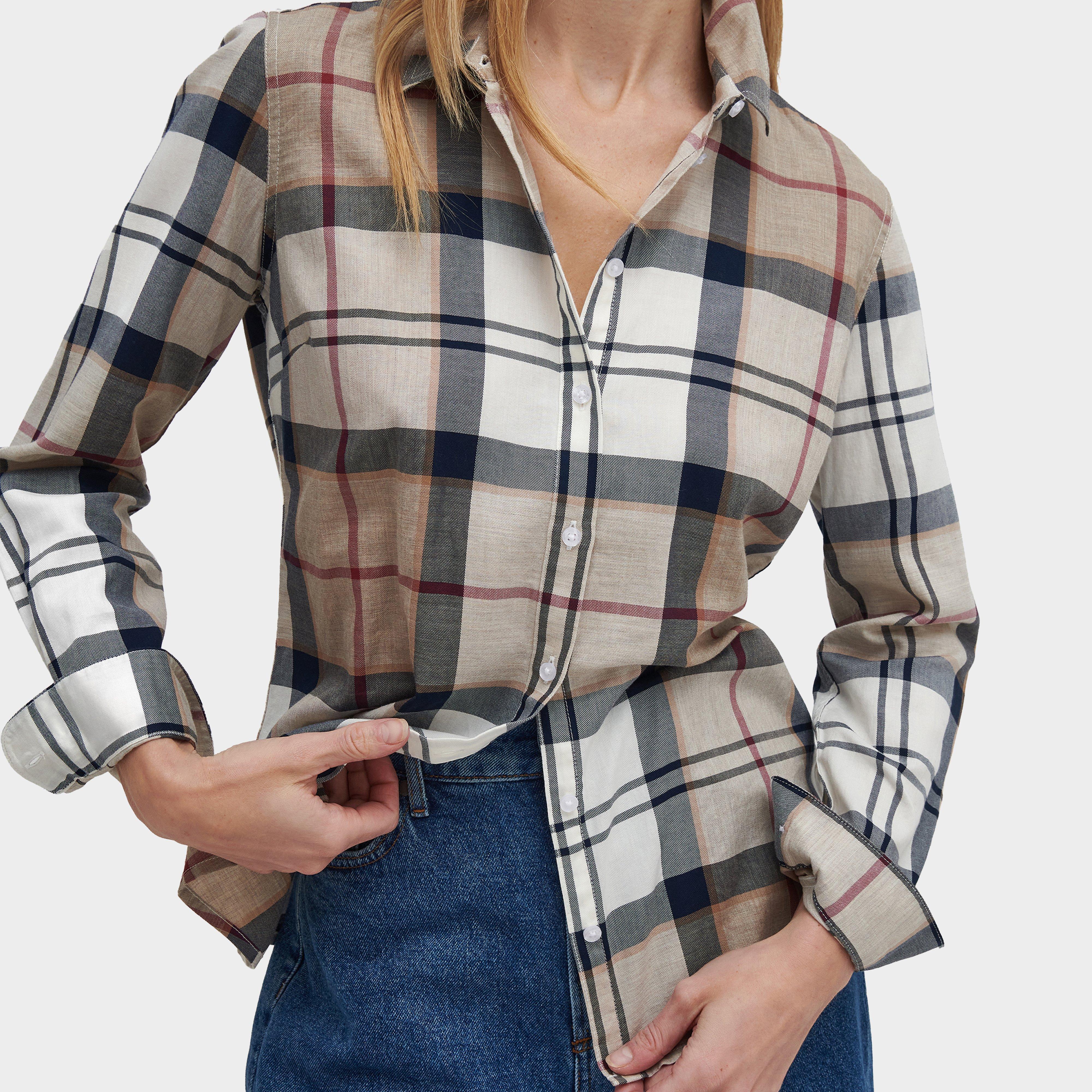 Women's Bredon Regular Long-Sleeved Shirt Hessian Tartan