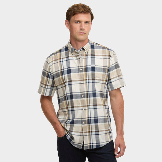 Men's Swinfell Checked Short-Sleeved Shirt