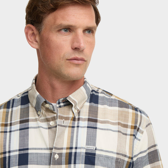 Men's Swinfell Checked Short-Sleeved Shirt