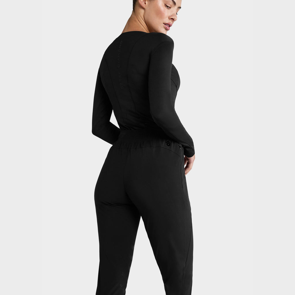 Women’s Knee Grip Training Pants Black