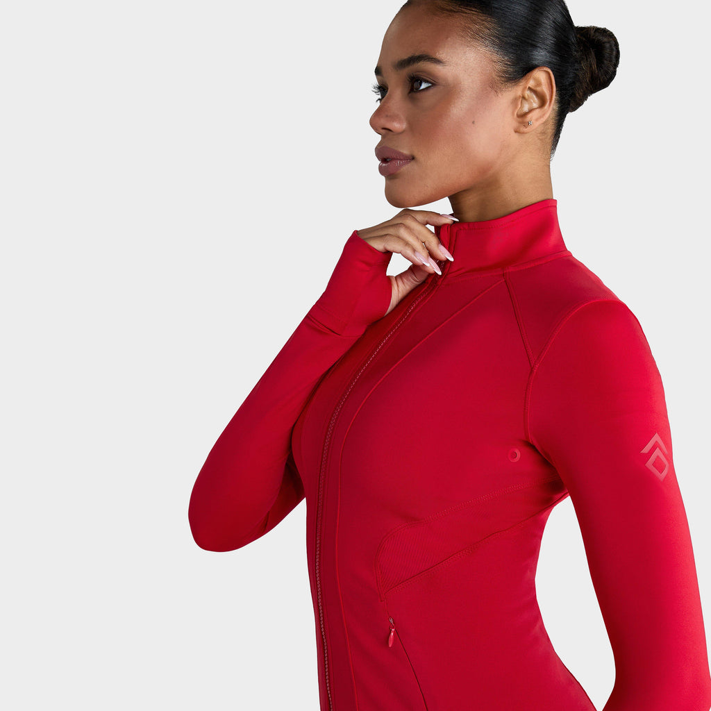 Women’s Core Fitted Jacket Crimson