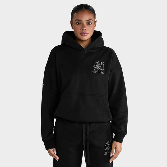 Women’s Pull On Hoodie Black