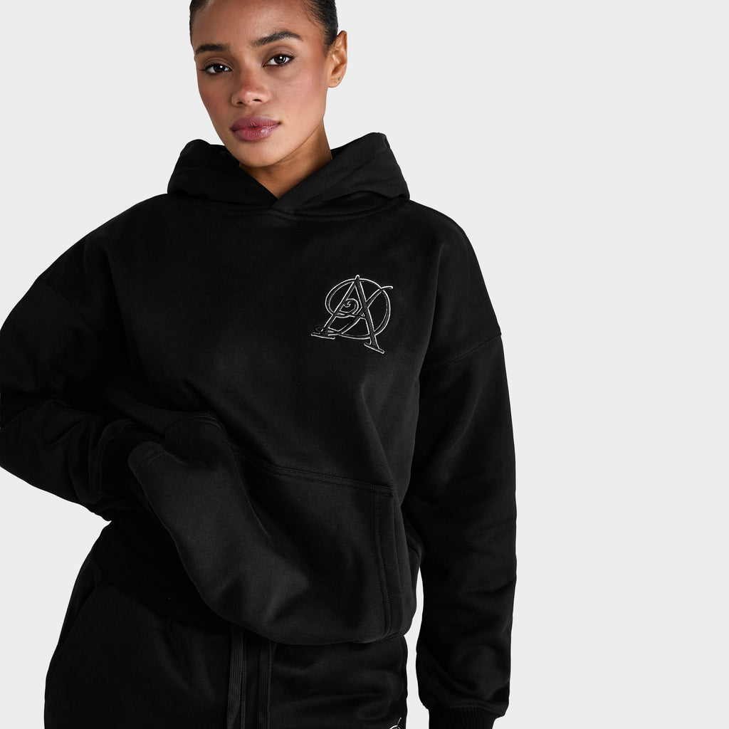 Women’s Pull On Hoodie Black