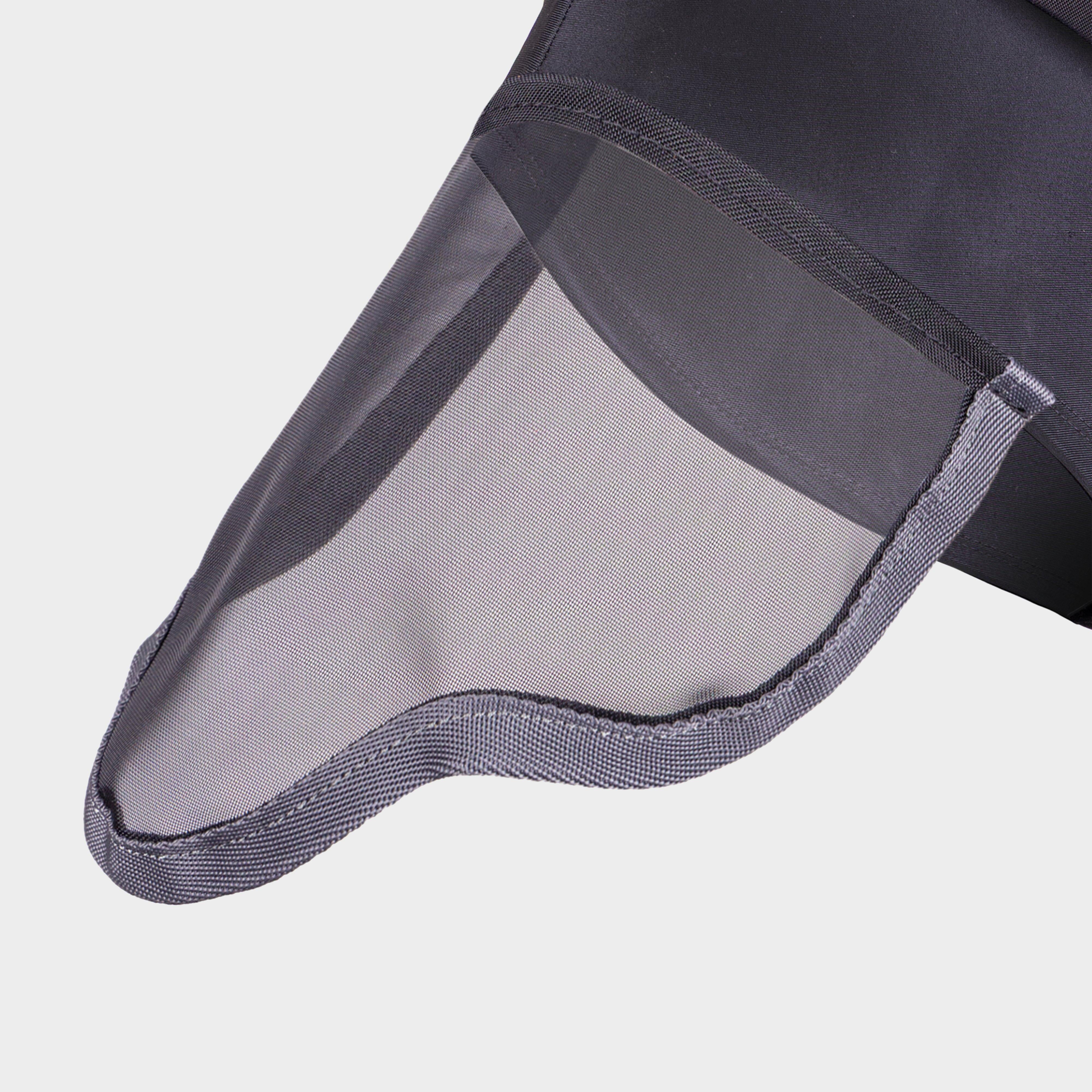 FlyGuard Pro Stretch Fly Mask with Ears & Nose Black