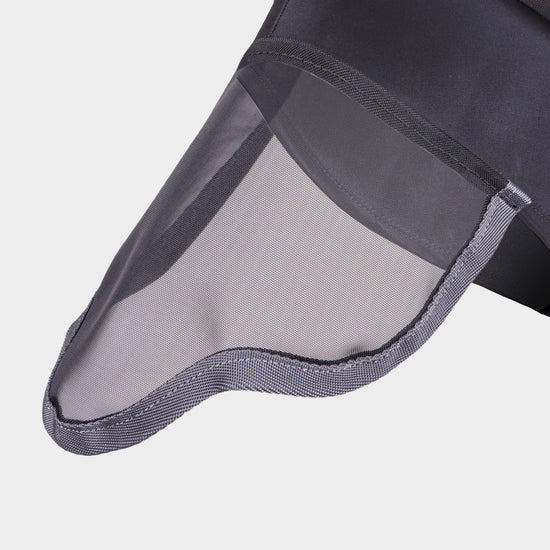 FlyGuard Pro Stretch Fly Mask with Ears & Nose Black