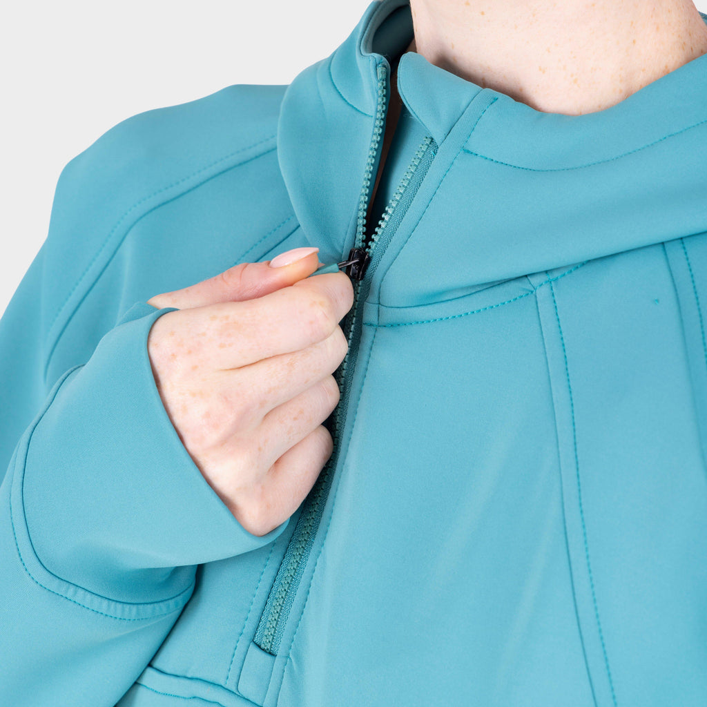 Women’s React Quarter Zip Hoodie Haze