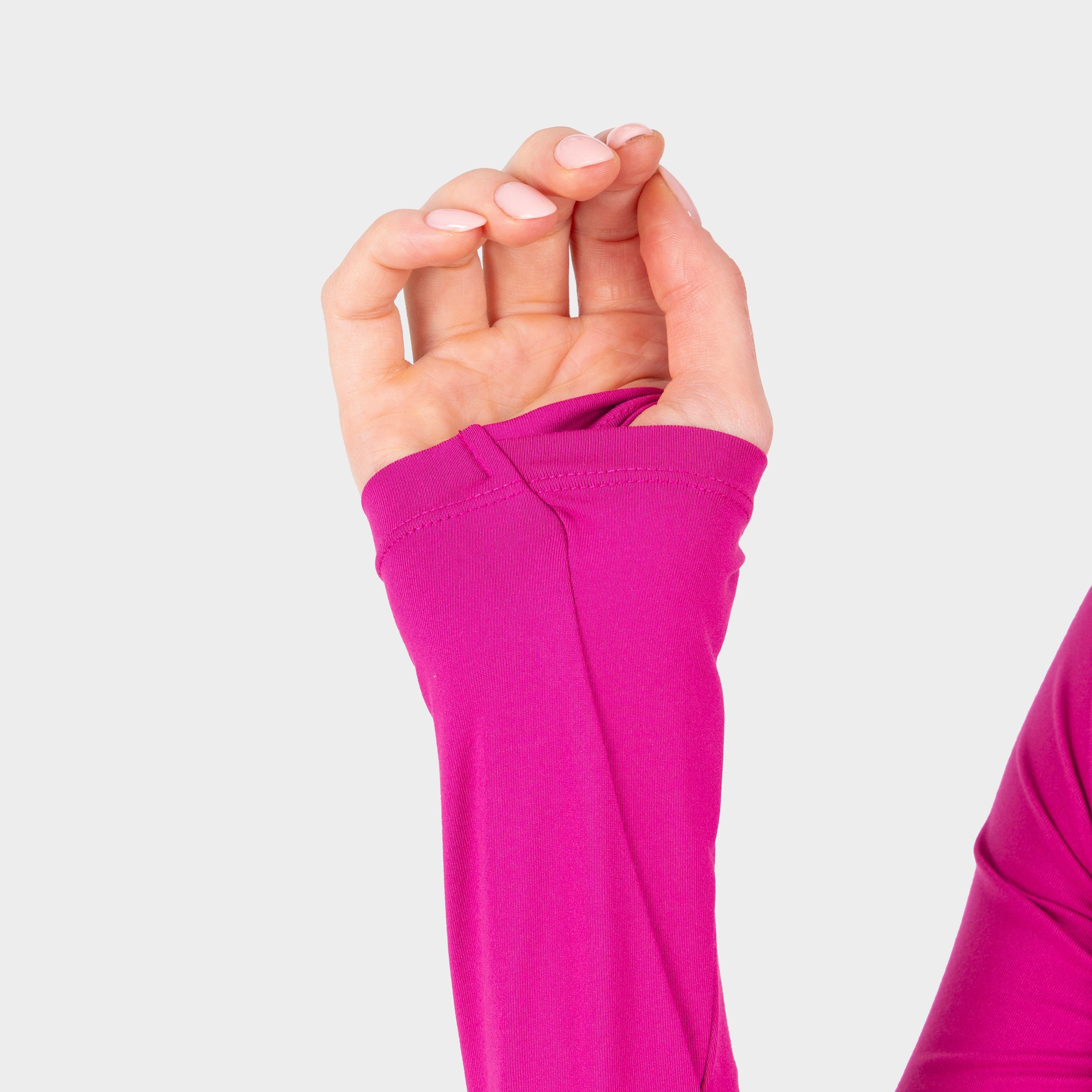 Women's React Long Sleeve Base Layer Fuchsia