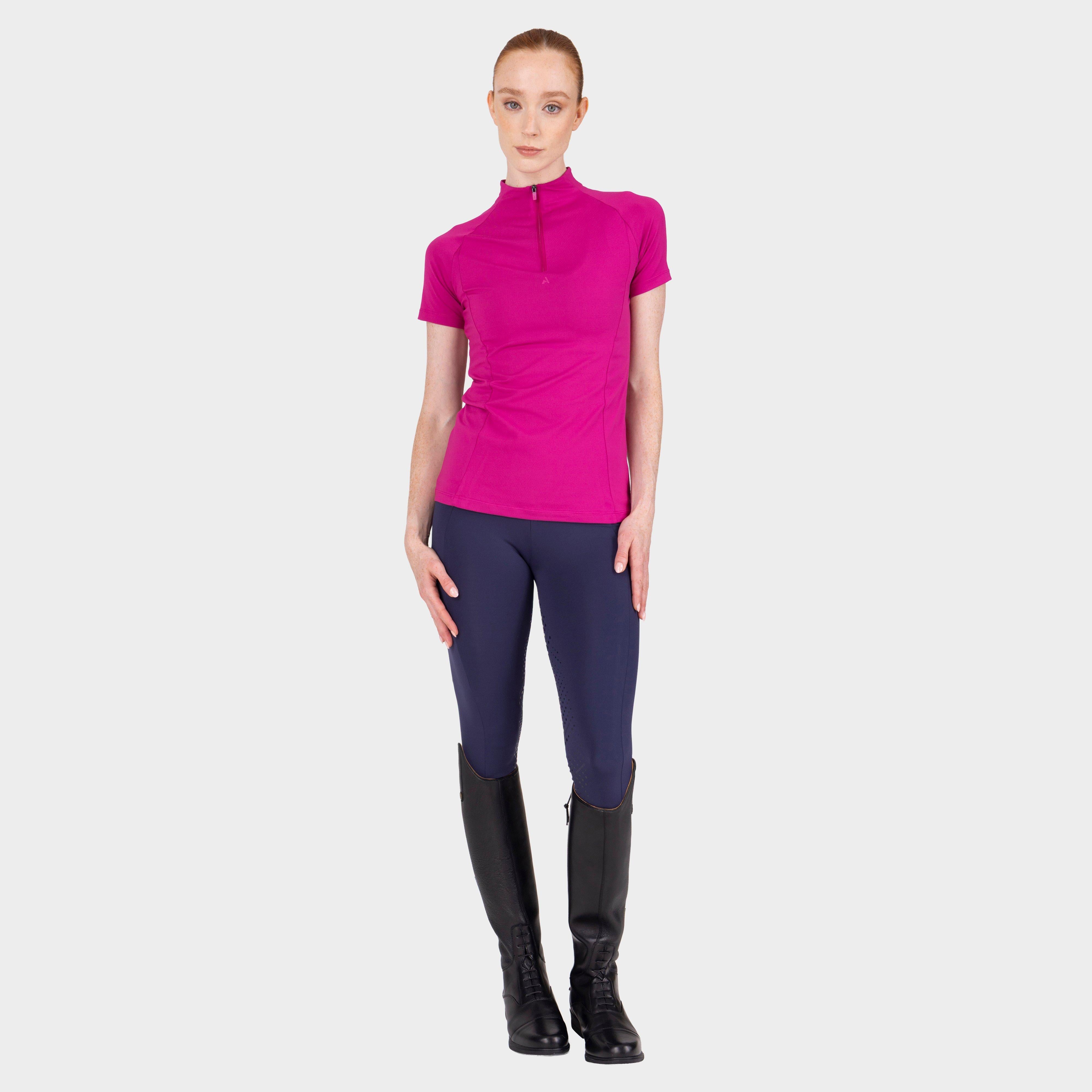 Women's React Short Sleeve Base Layer Fuchsia