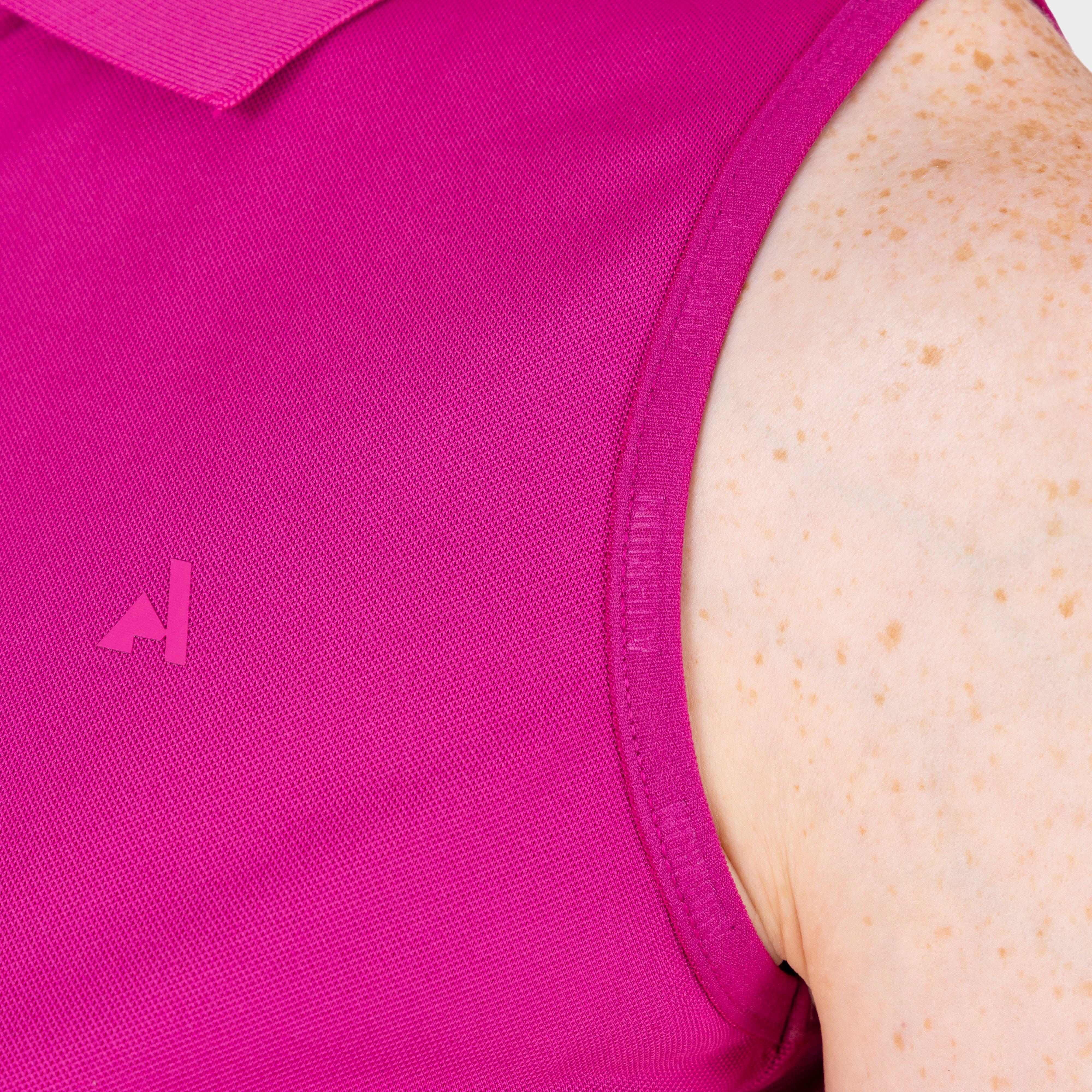 Women’s React Sleeveless Tech Polo | Fuchsia