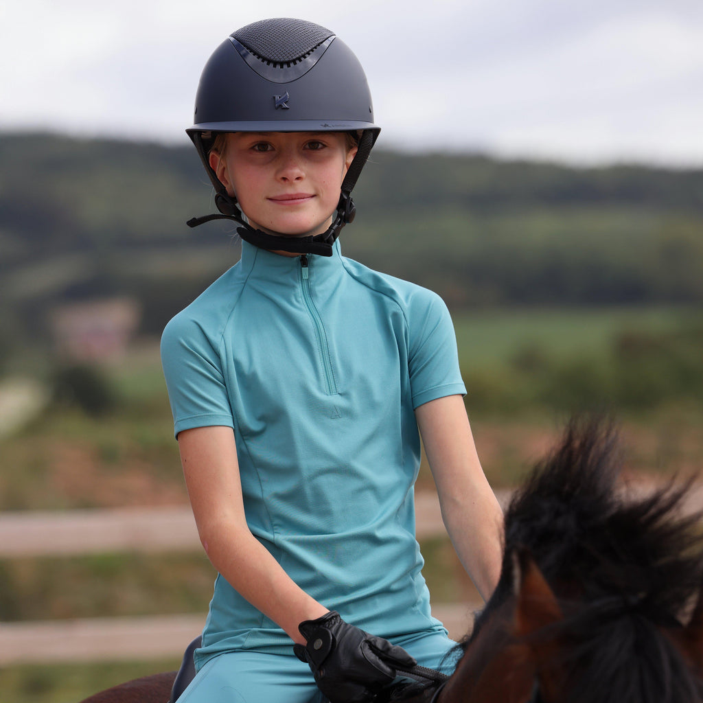 Young Rider React Short Sleeve Base Layer Haze