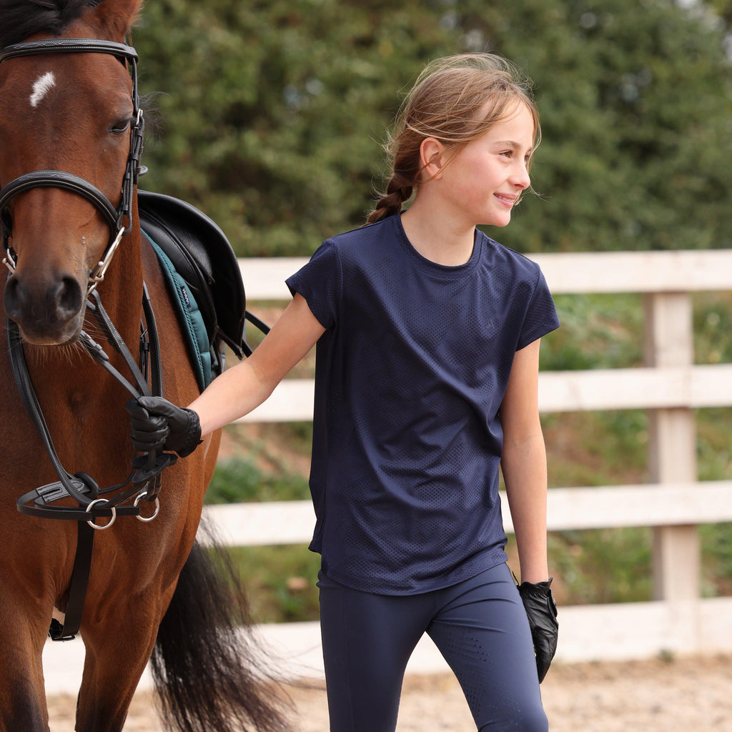 Young Rider React Tech T-Shirt Midnight