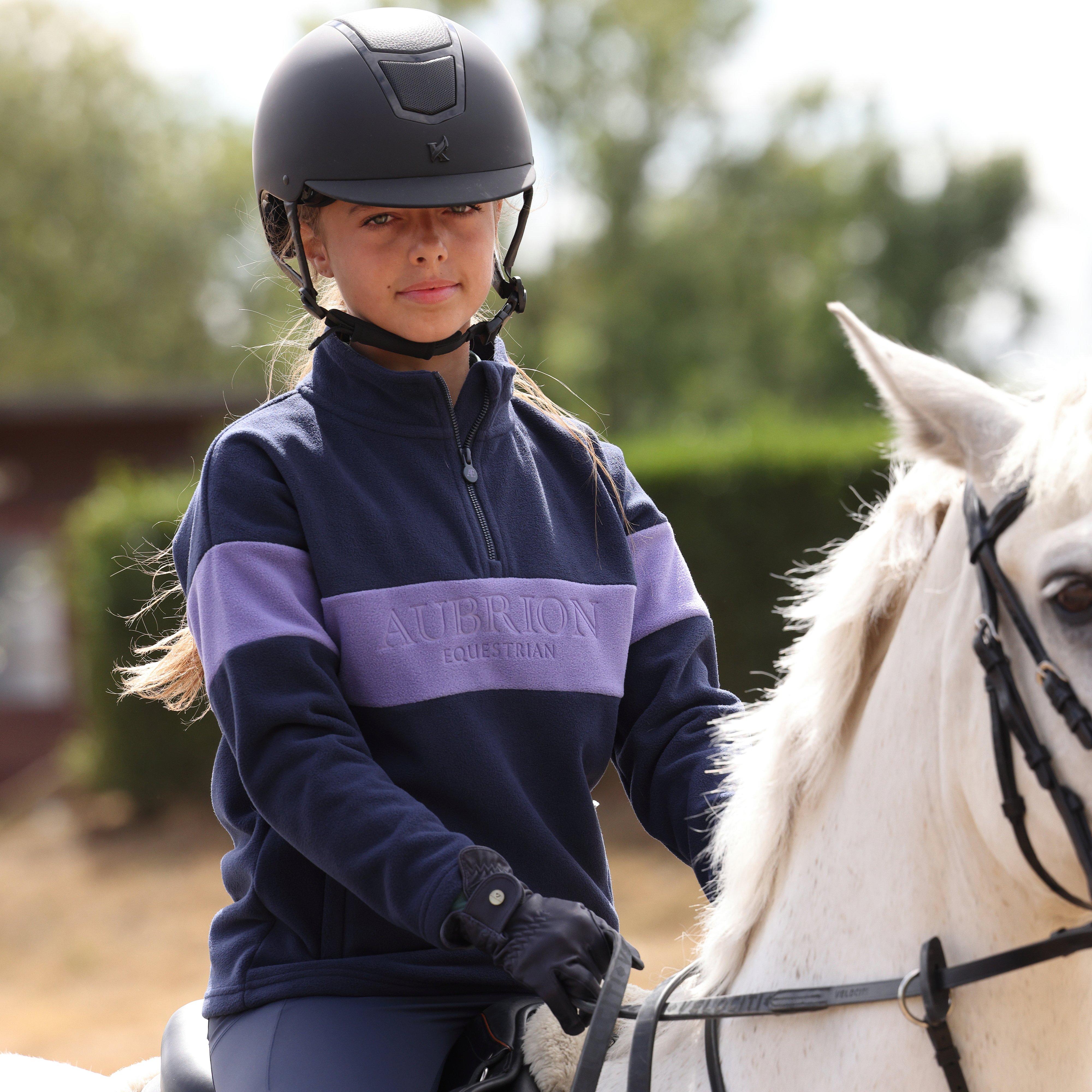 Young Rider Equestrian Quarter Zip Fleece Midnight