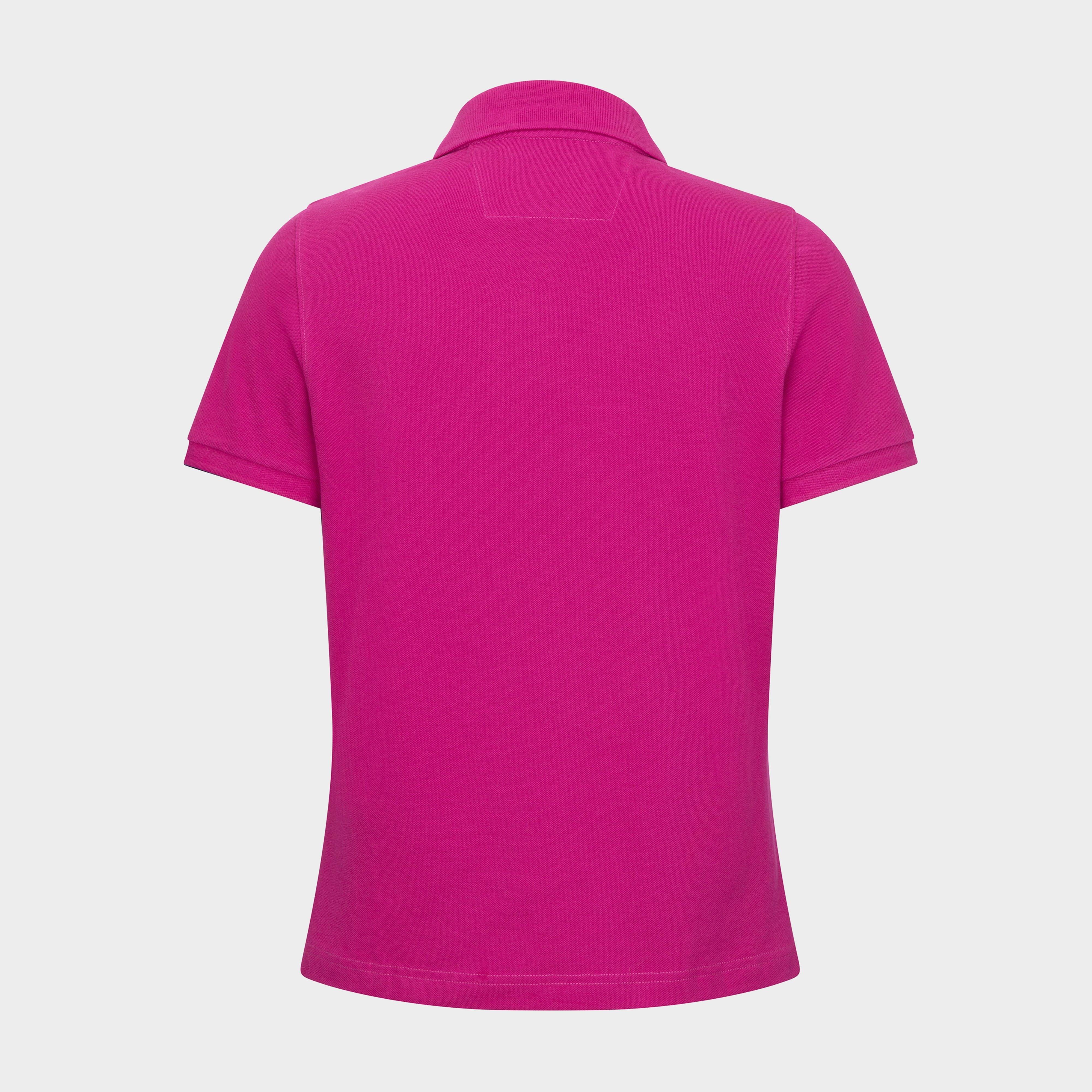 Women’s Cora Pique Polo Shirt Berry Pink