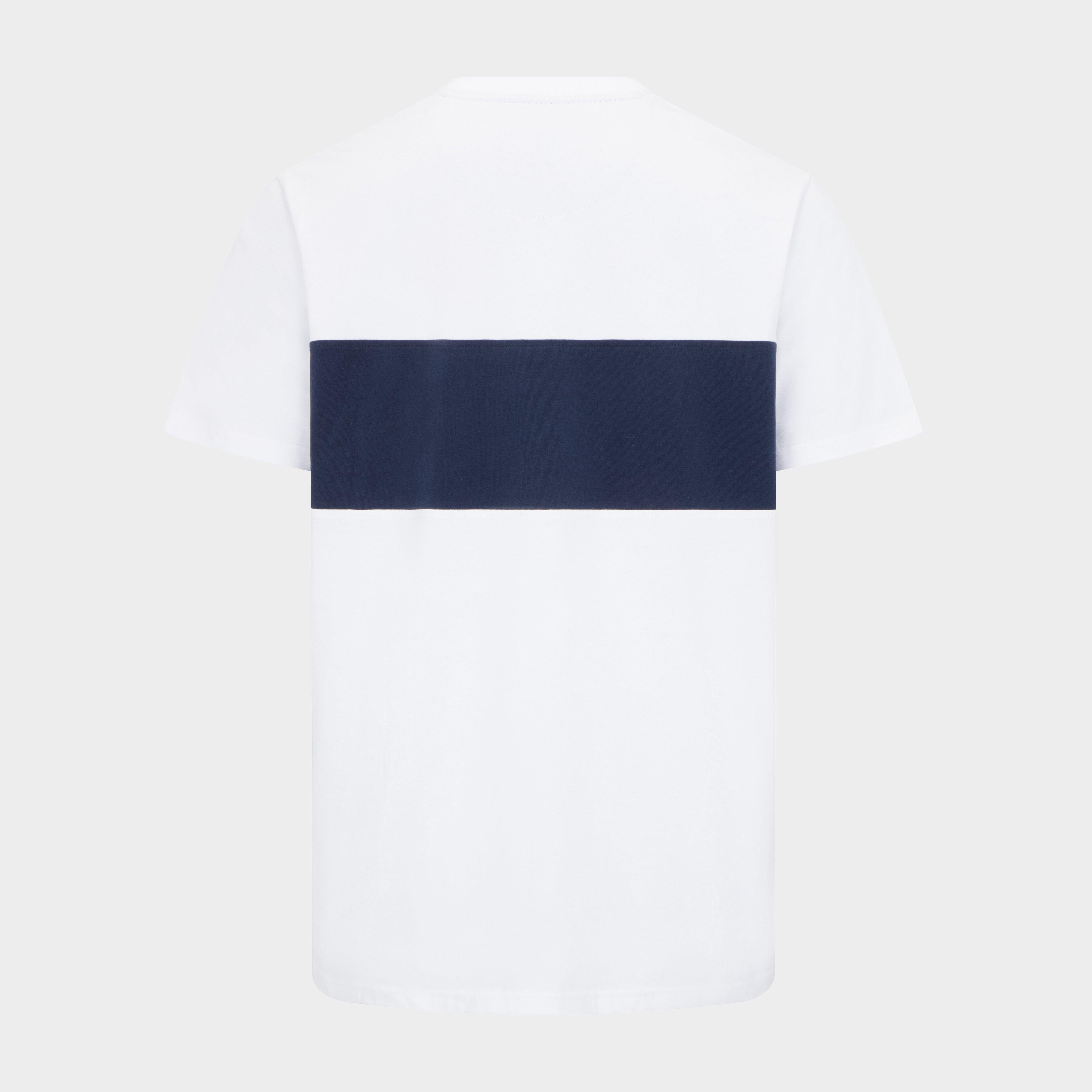 Men’s Dalbeattie Colour Block T-Shirt White/Navy/White