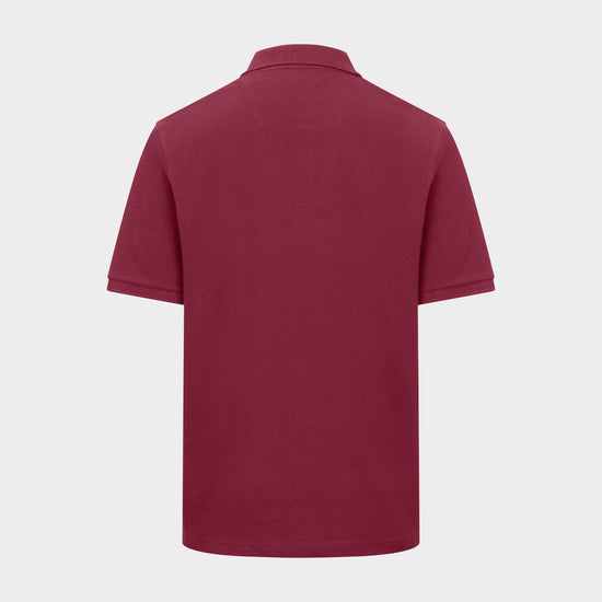 Men’s Newton Pique Polo Shirt Burgundy