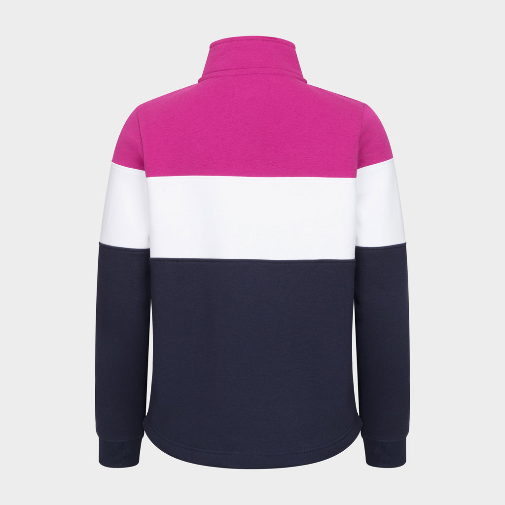 Women’s Dumfries 1888 1/4 Zip Sweatshirt Berry/White/Navy