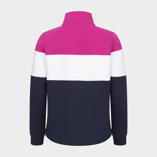 Women’s Dumfries 1888 1/4 Zip Sweatshirt Berry/White/Navy