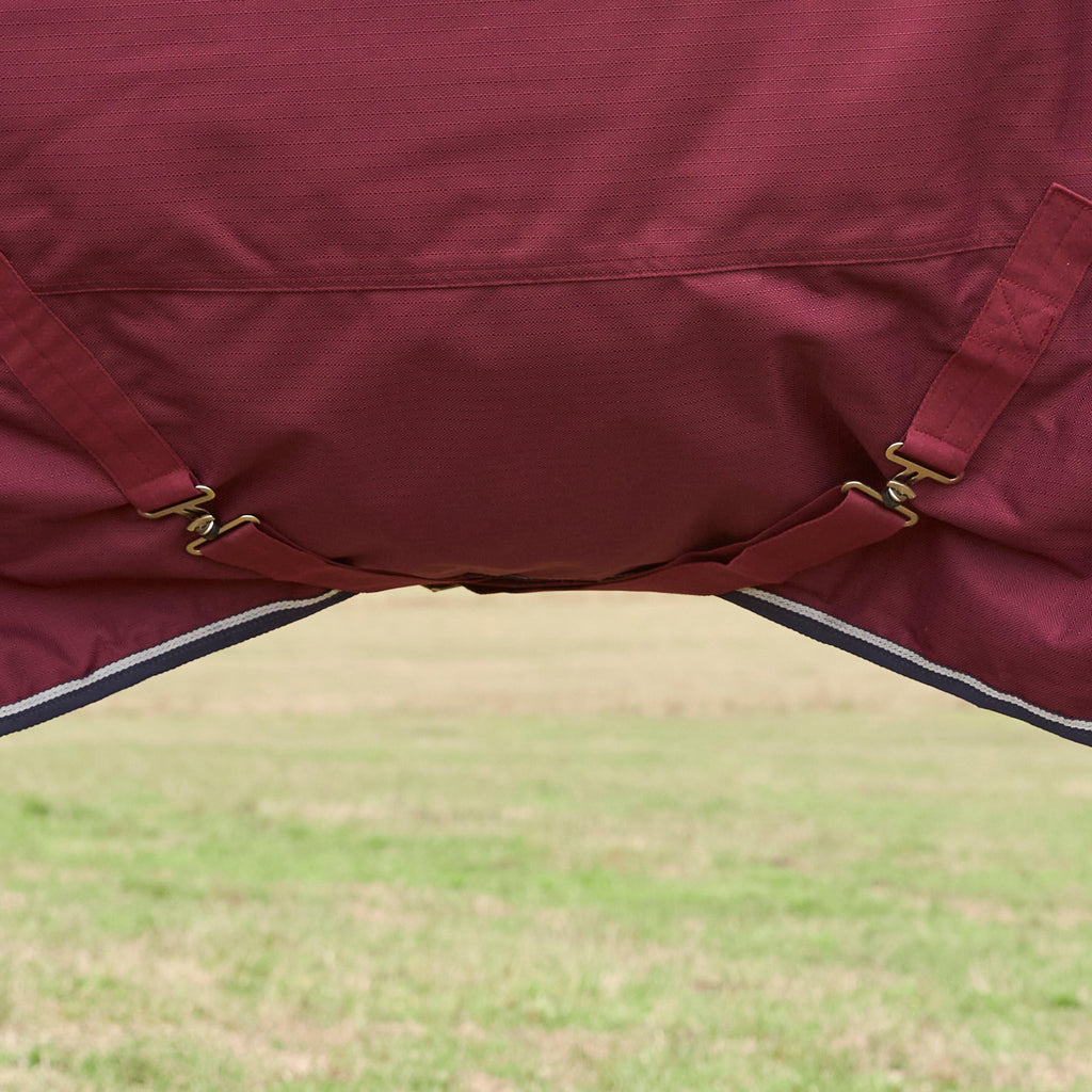 ComFiTec Prelim 0G Combo Neck Turnout Rug Burgundy