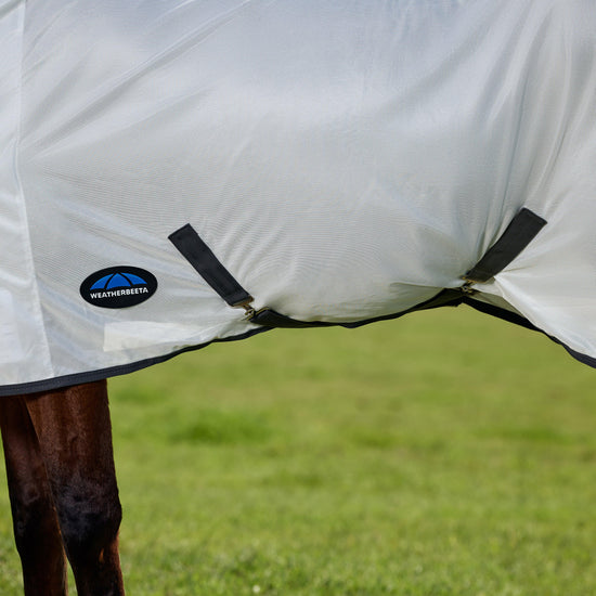 ComFiTec Tyro Combo Neck Fly Sheet  White/Charcoal