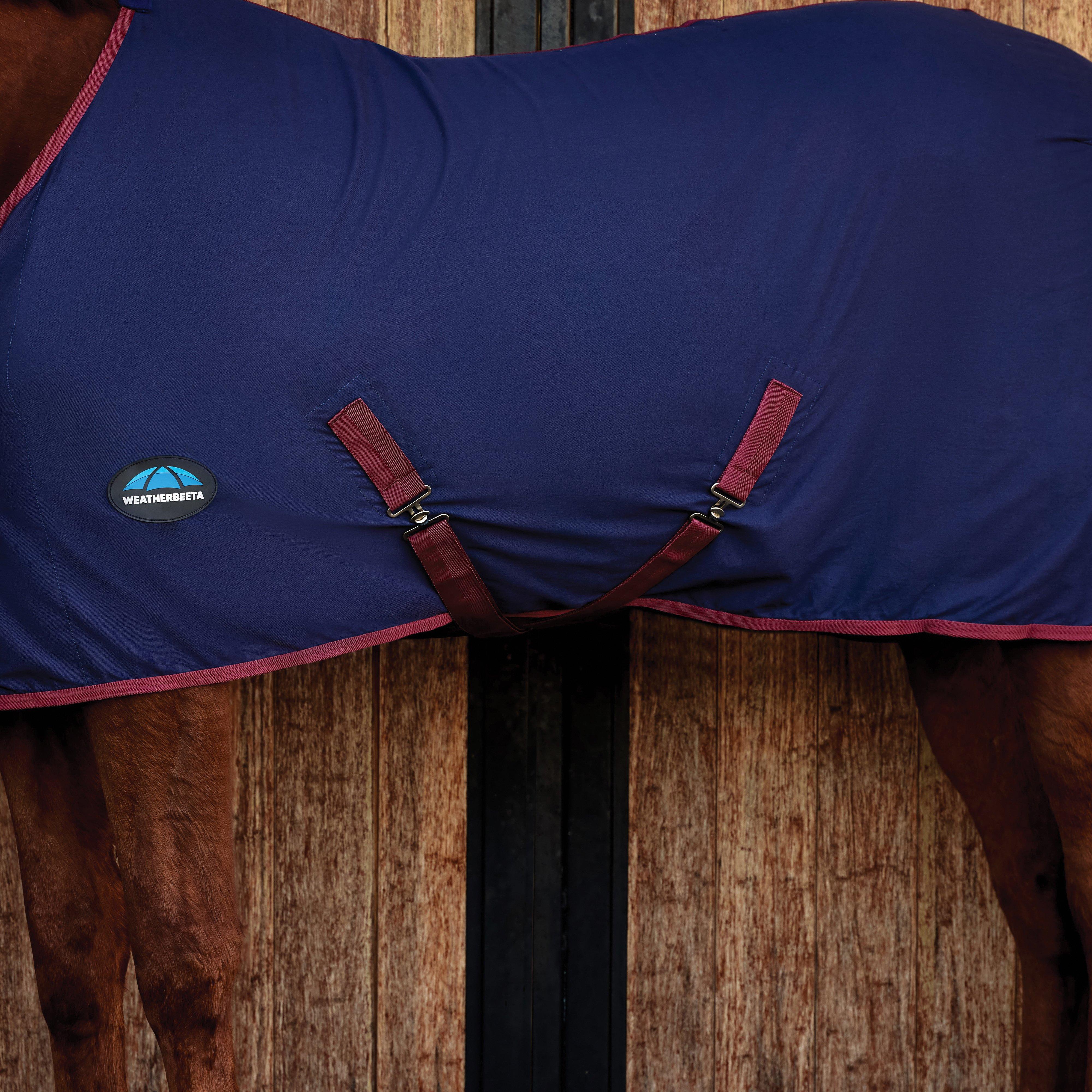 Cotton Sheet Standard Neck Navy/Burgundy