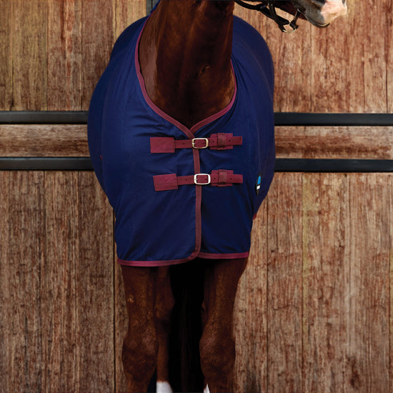 Cotton Sheet Standard Neck Navy/Burgundy