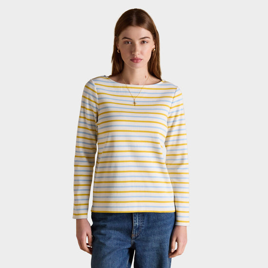 Women's Harbour Striped Boat Neck Breton Top