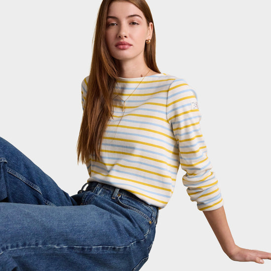 Women's Harbour Striped Boat Neck Breton Top