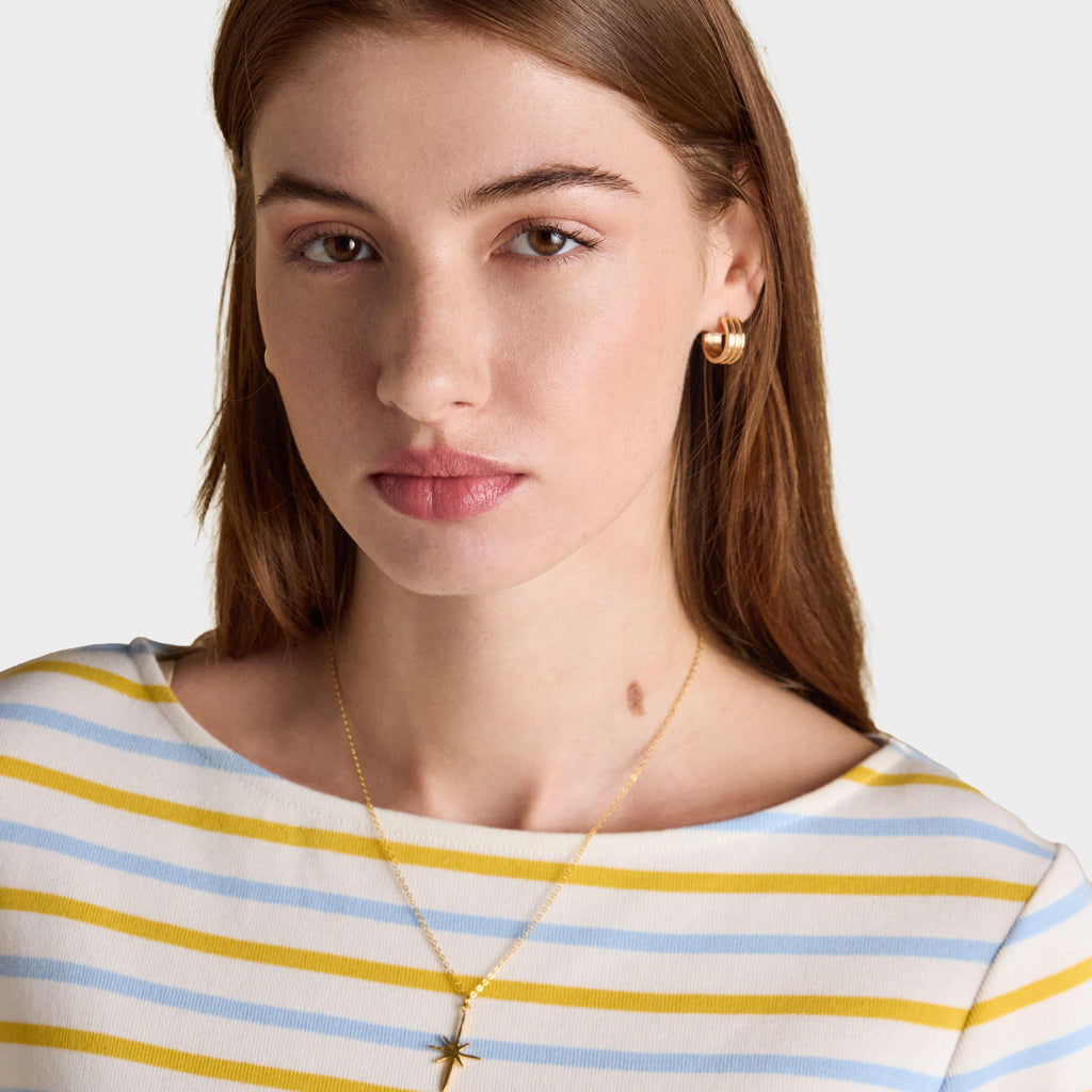 Women's Harbour Striped Boat Neck Breton Top