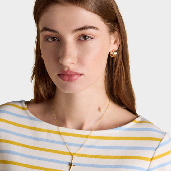 Women's Harbour Striped Boat Neck Breton Top