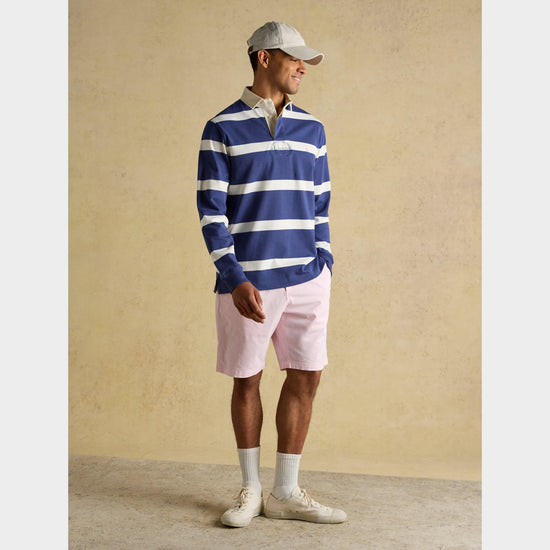 Men's Striped Long Sleeve Rugby Shirt