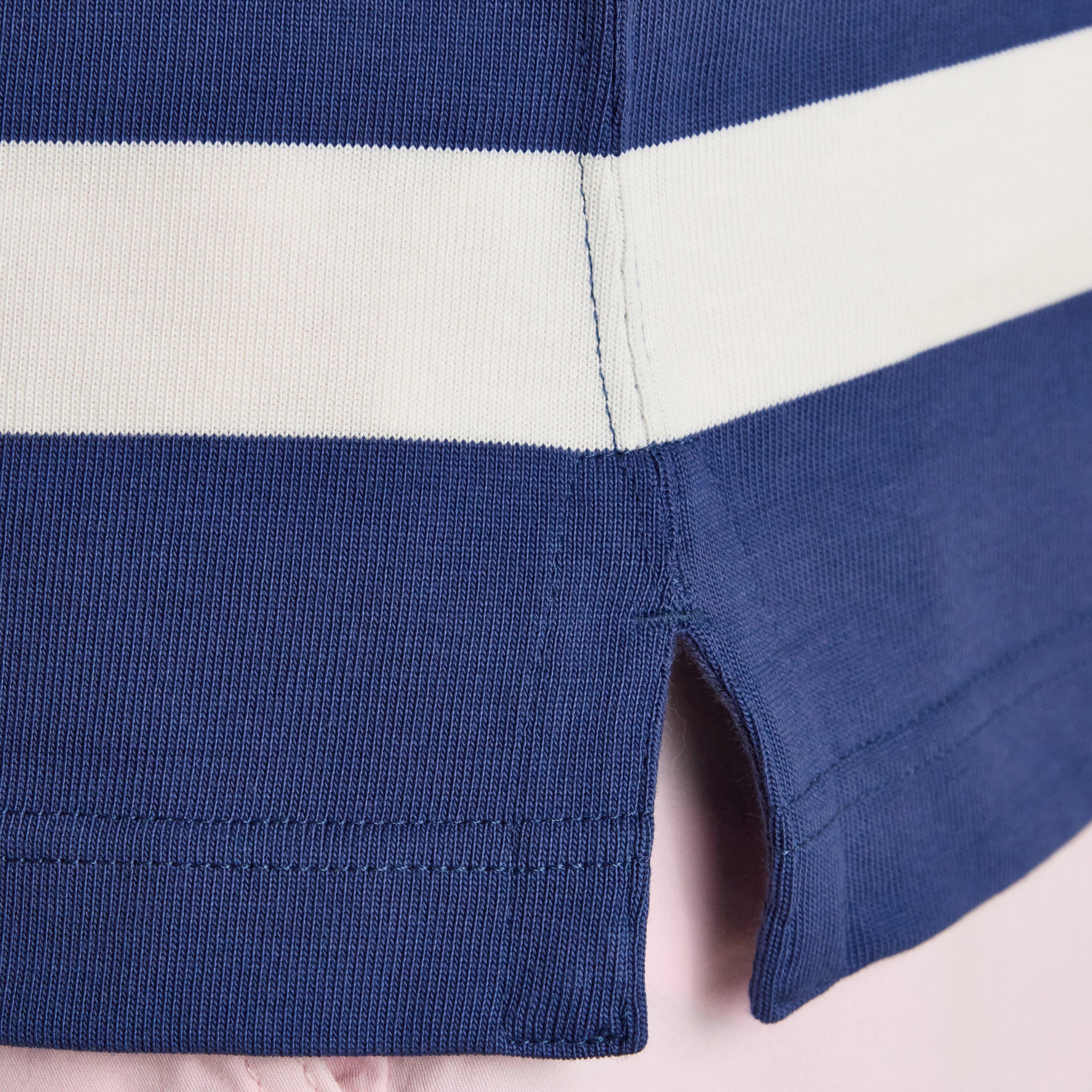 Men's Striped Long Sleeve Rugby Shirt