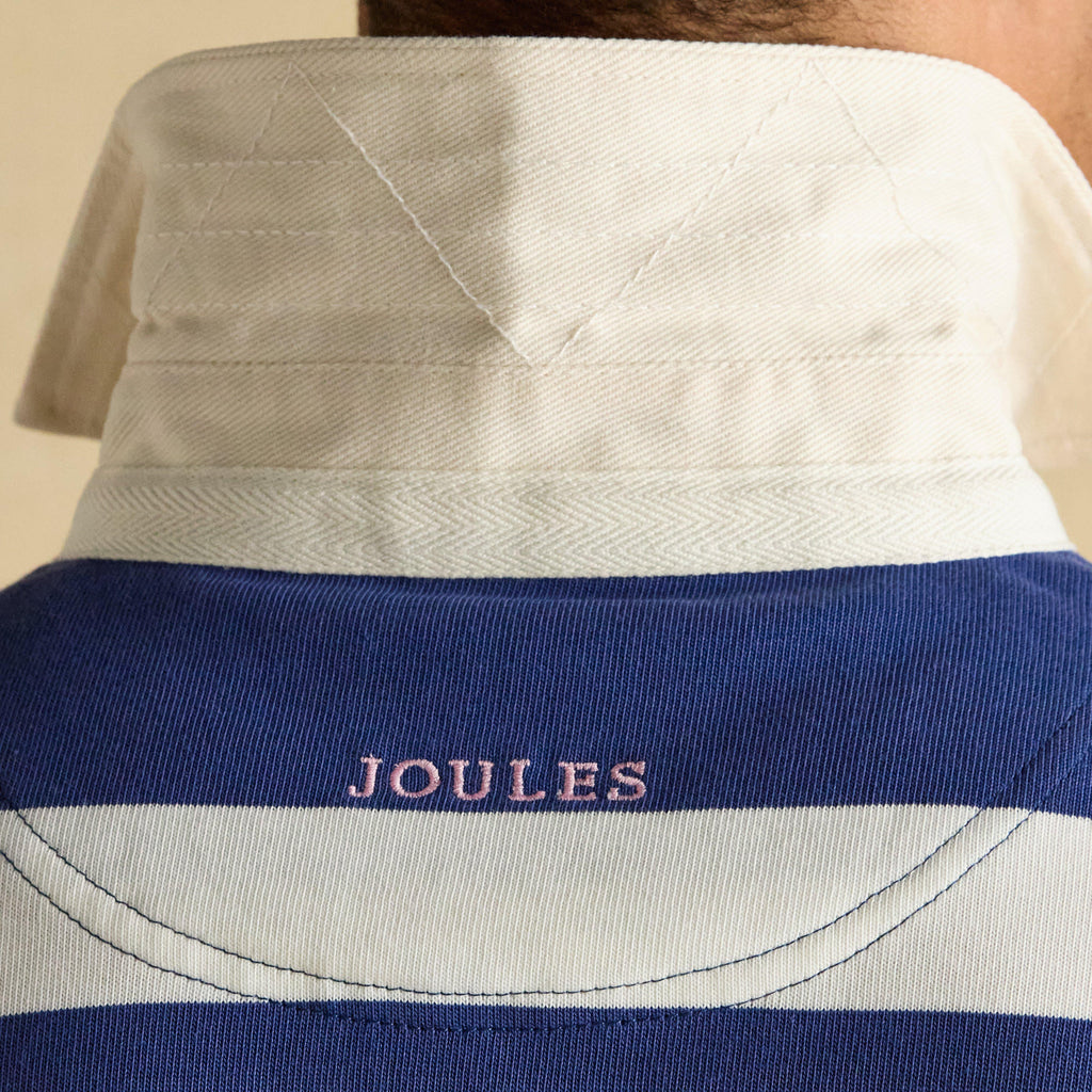 Men's Striped Long Sleeve Rugby Shirt