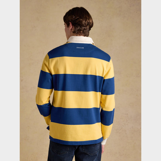 Men's Striped Long Sleeve Rugby Shirt