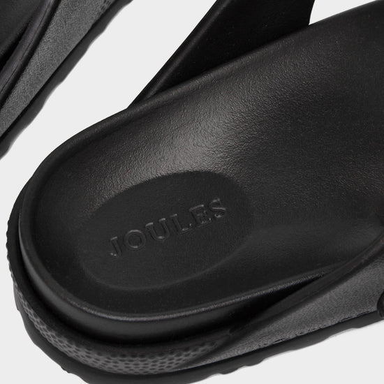 Women’s Soleil Black Buckle Flip Flop