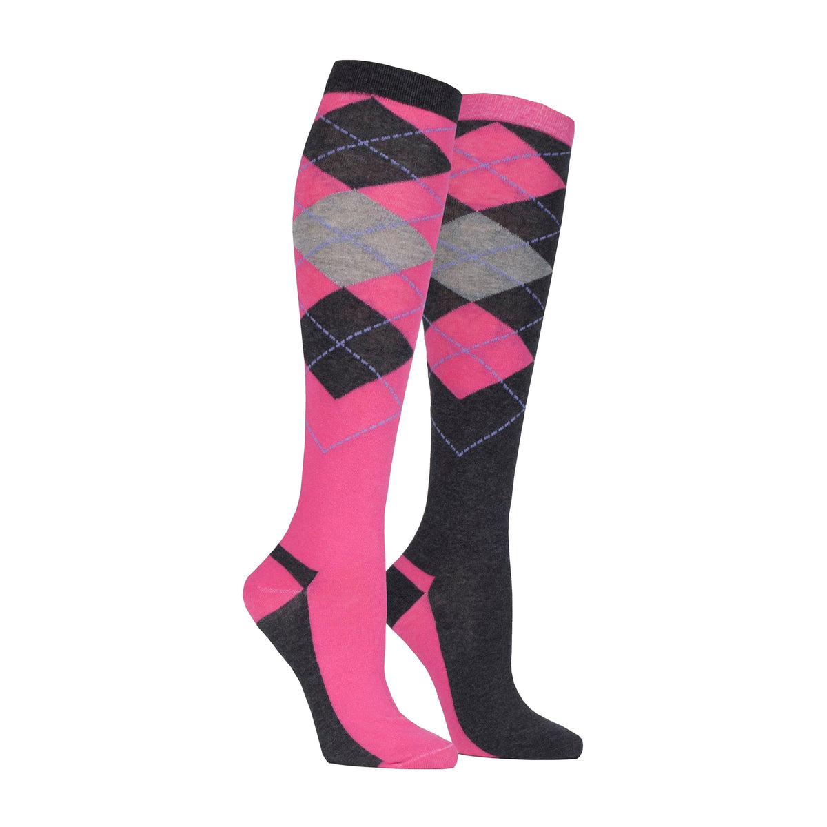 Kids' Taunton Long Socks Cerise/Charcoal