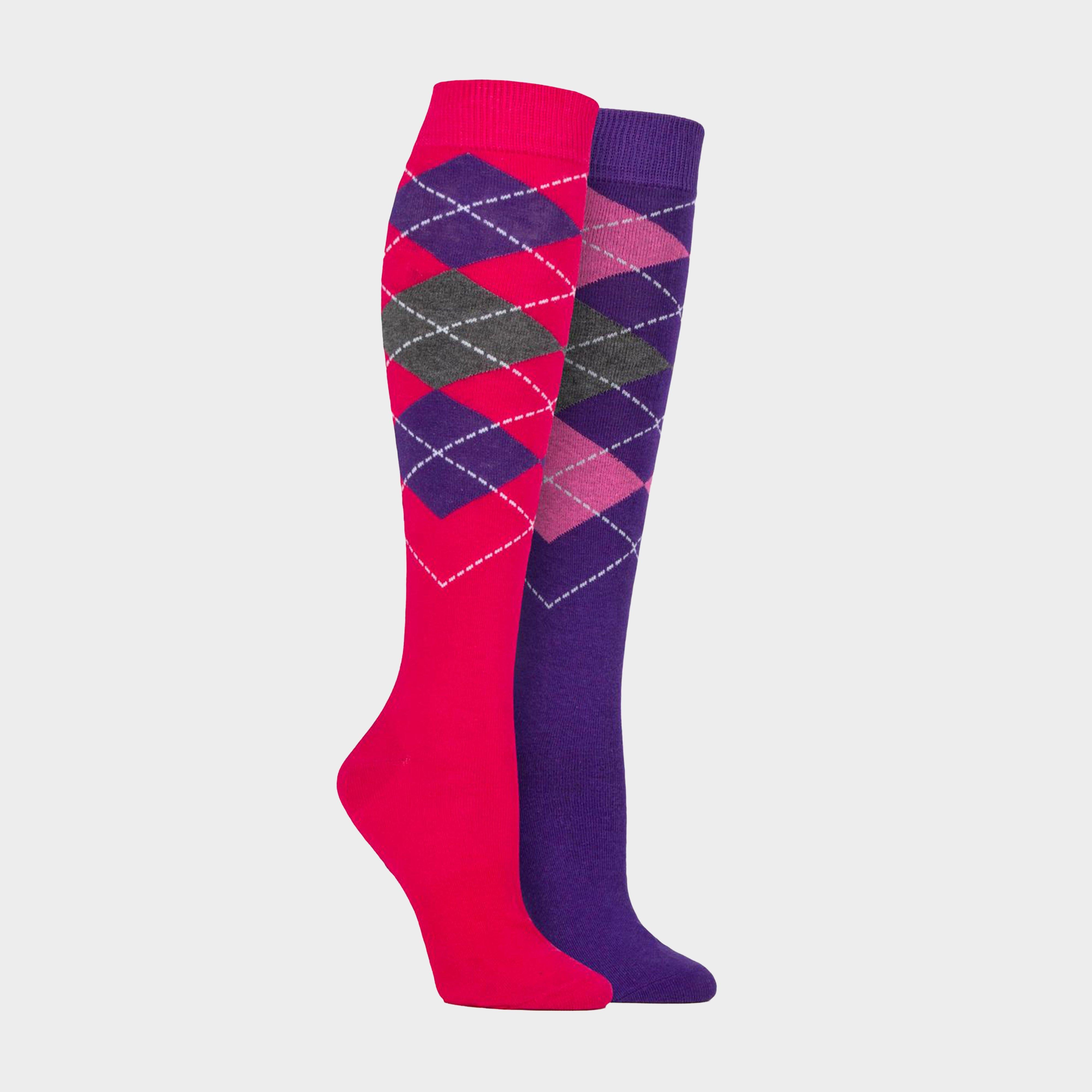 Kids' Taunton Long Socks Raspberry/Purple
