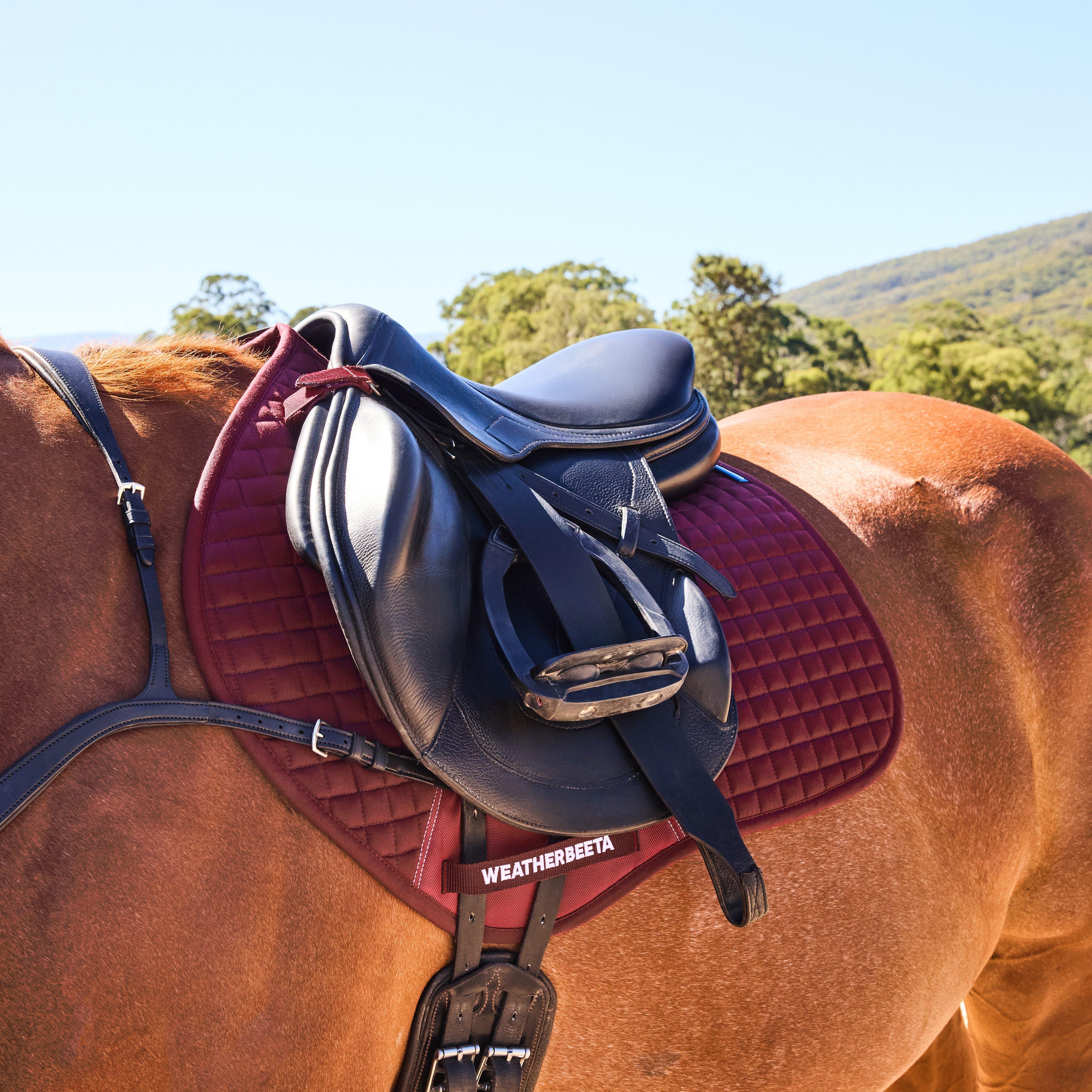 Prime Jump Saddle Pad Burgundy