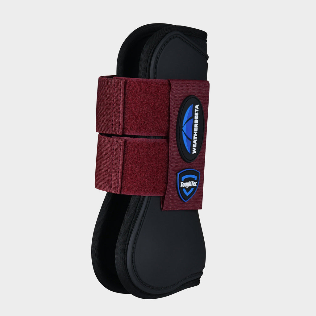 Tough-Tec Prime Open Front Boots Black/Burgundy