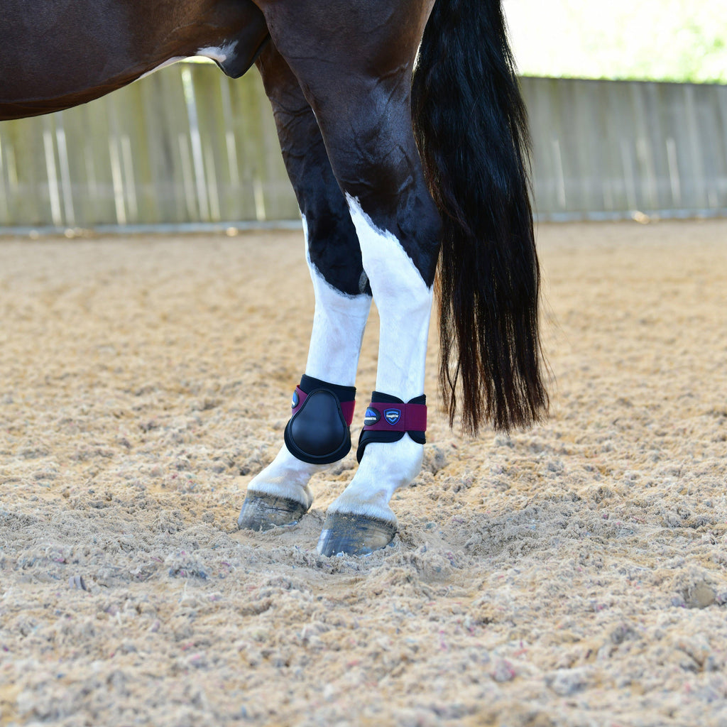 Tough-Tec Prime Fetlock Boots Black/Burgundy
