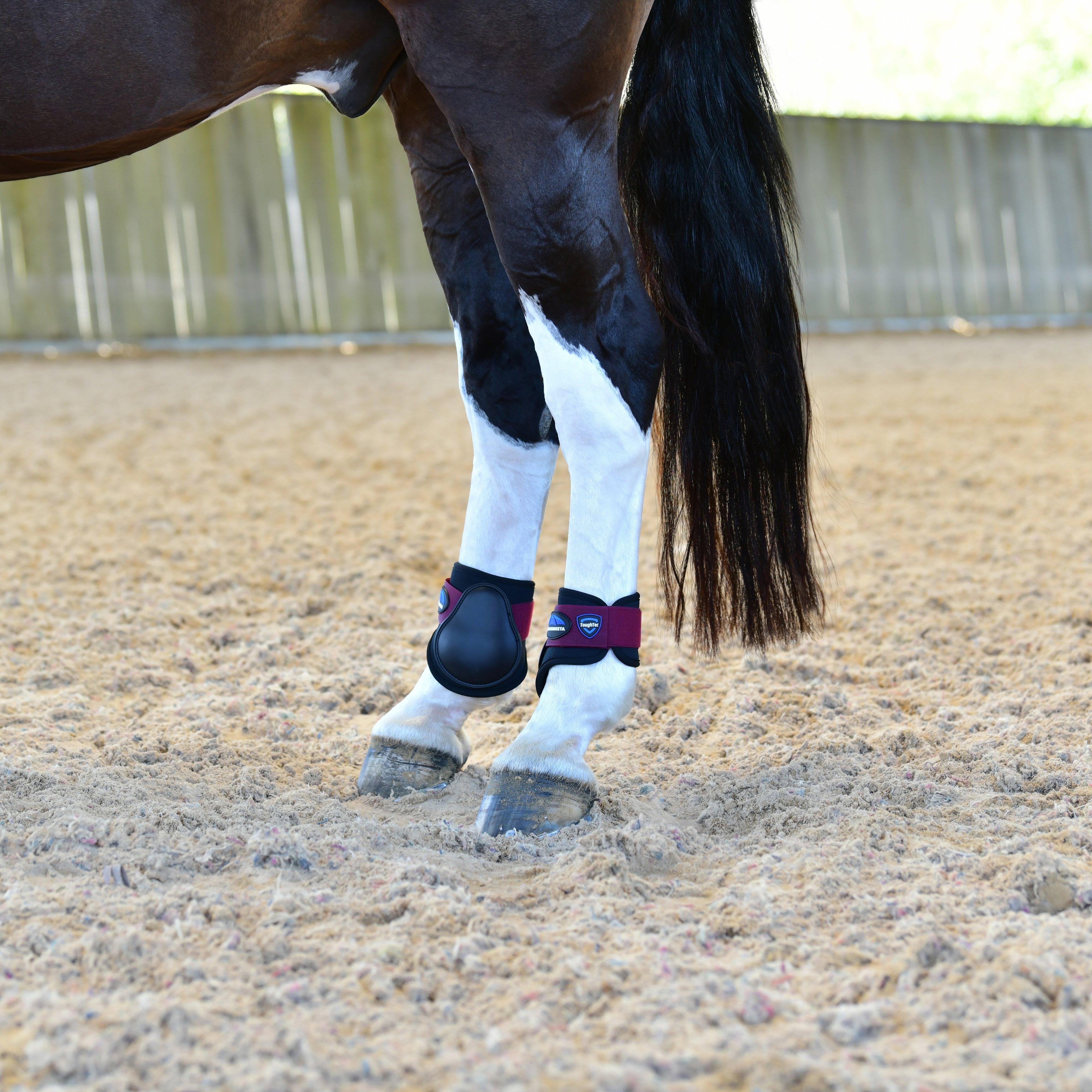 Tough-Tec Prime Fetlock Boots Black/Burgundy