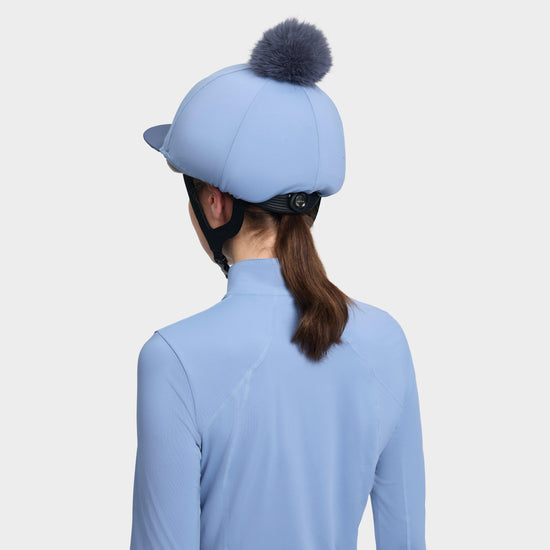 Pom Hat Silk Powder Blue