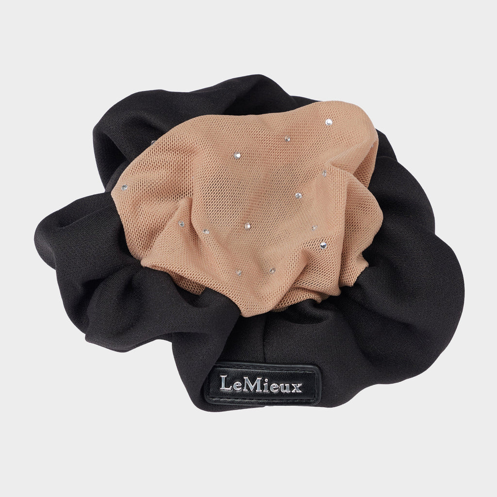 Crystal Hairnet Scrunchie Black/Blonde