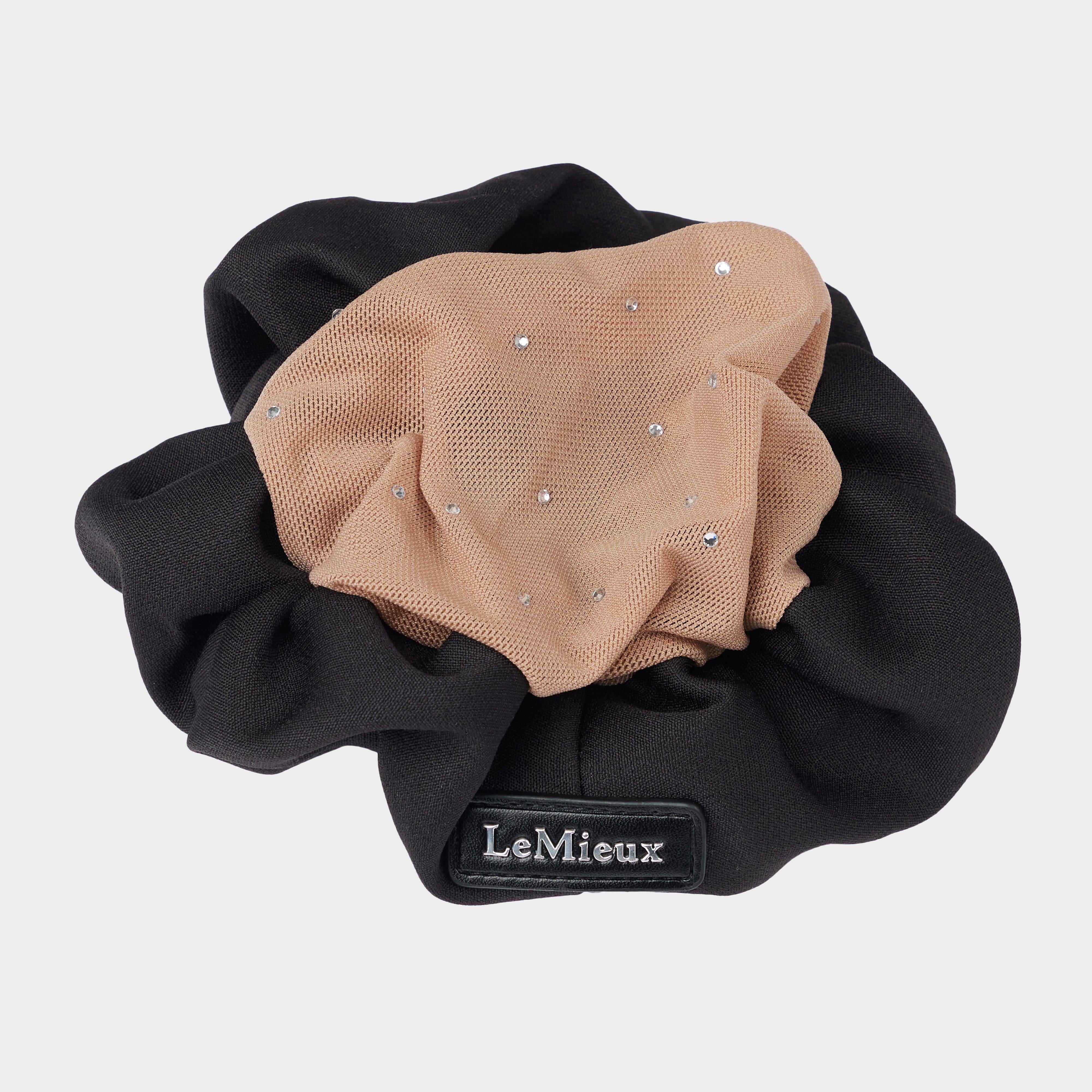 Crystal Hairnet Scrunchie Black/Blonde