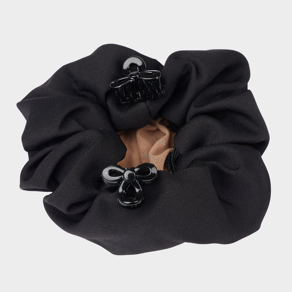 Crystal Hairnet Scrunchie Black/Blonde