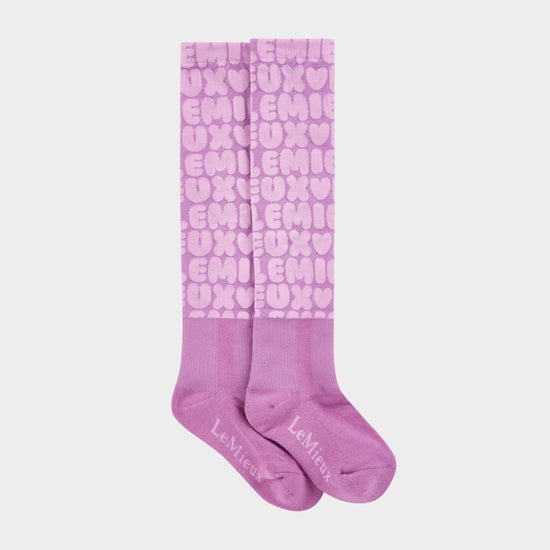 Footsies Socks Bubble Font Pink