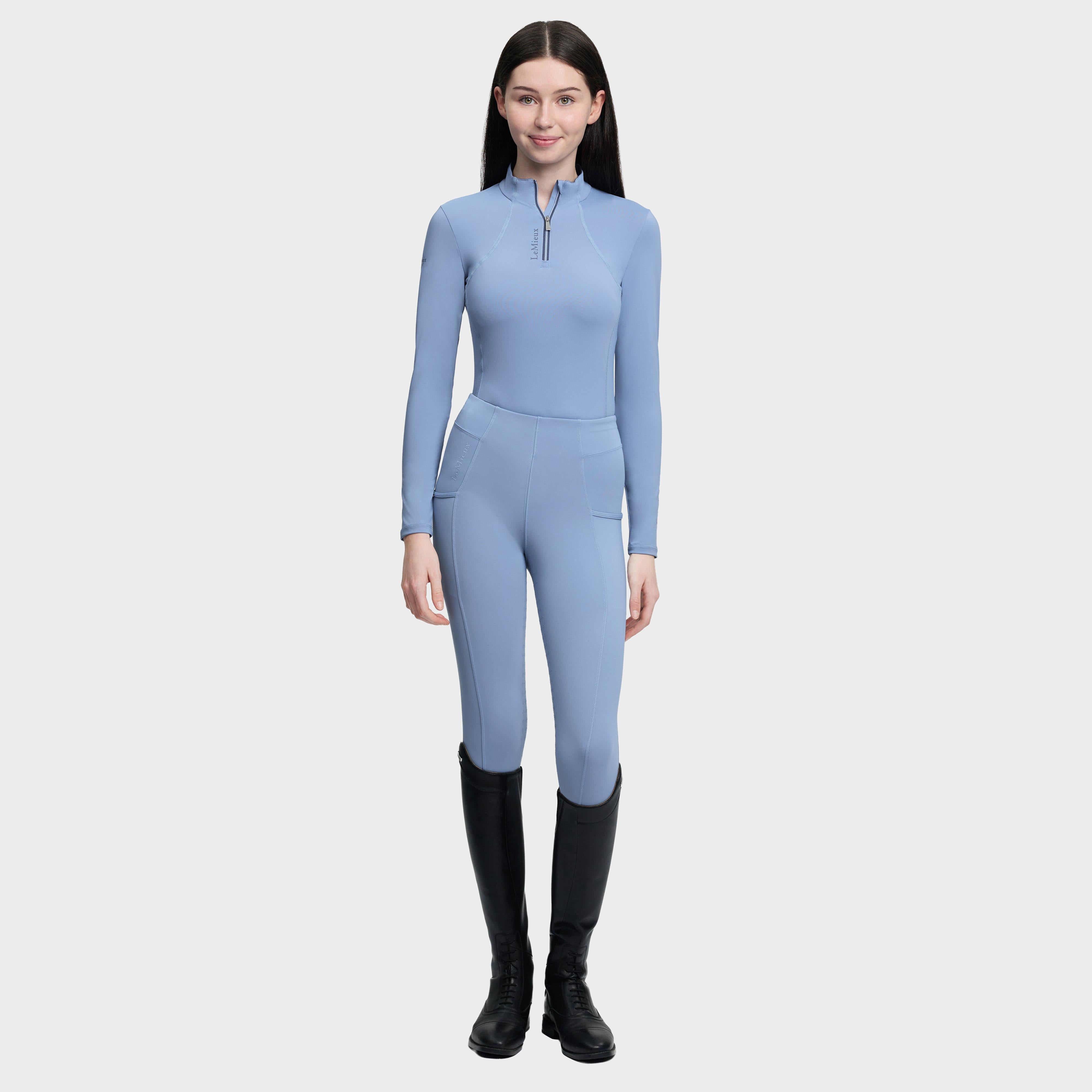 Young Rider Classique Long Sleeve Base Layer Powder Blue