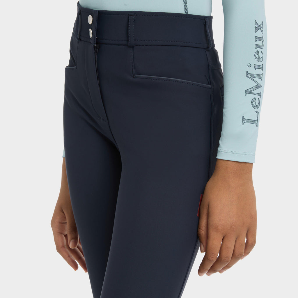 Young Rider Izzy Knee Patch Breeches Navy