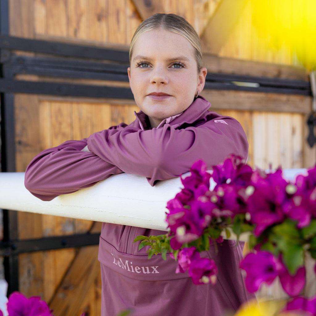 Young Rider Half Zip Waterproof Jacket Mallow